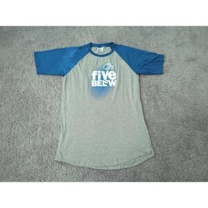 Five Below T Shirt Mens M "The Wow Crew! Let Go & Have Fun!" Employee Uniform
